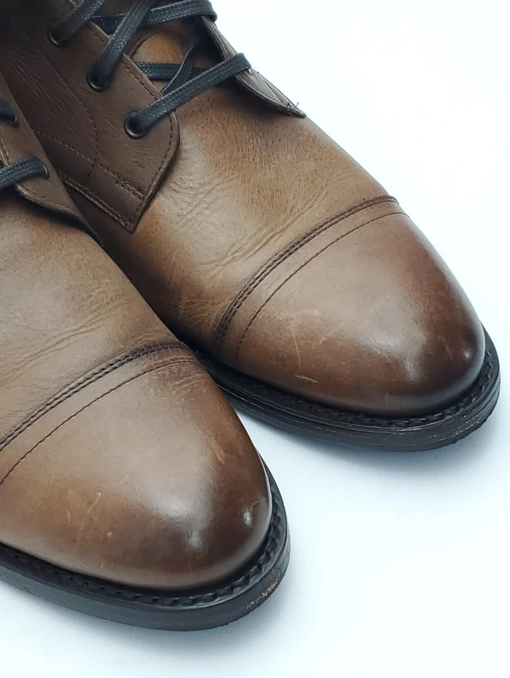 Thursday Boot Cadet Cap Toe Leather Boots Walnut/Brown Men’s Handcrafted Size 11